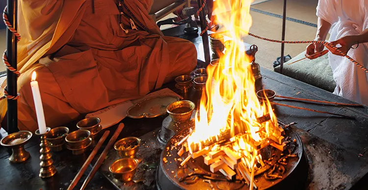 Setouchi Goma Fire Ritual: Warm Up Your Body and Mind