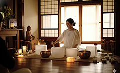 Sound therapy in a traditional Japanese house